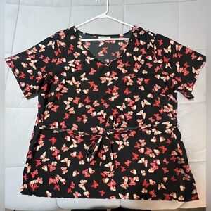 Speed Limit Butterfly Print Top 3X